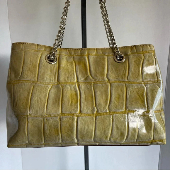 kate spade Knightsbridge Helena Croc Embossed Leather Tote - Picture 5 of 16